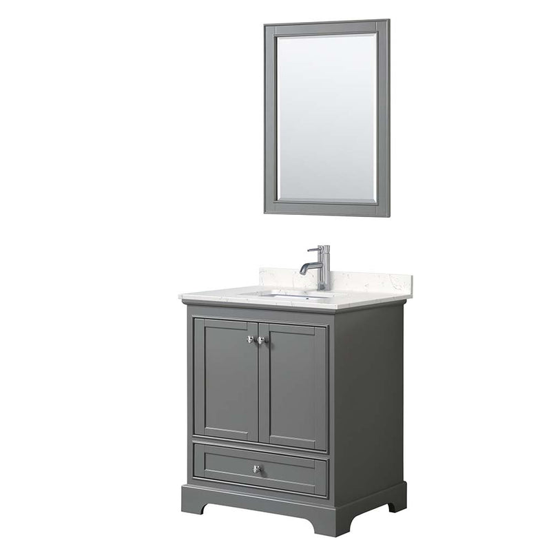 Deborah 30 Inch Single Bathroom Vanity in Dark Gray - 10