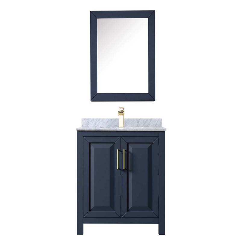 Daria 30 Inch Single Bathroom Vanity in Dark Blue - 33