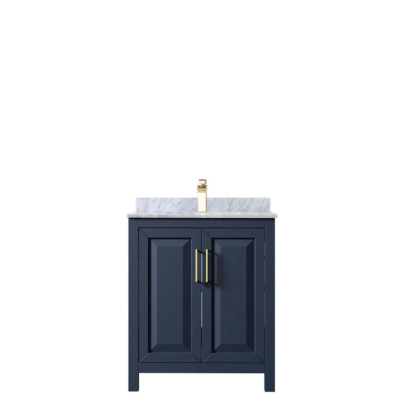 Daria 30 Inch Single Bathroom Vanity in Dark Blue - 24