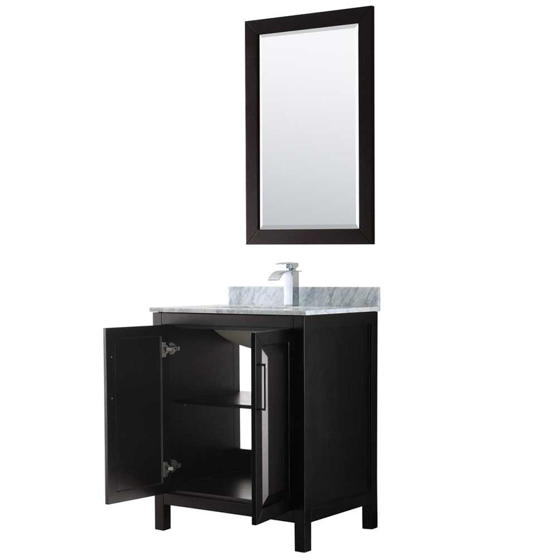Daria 30 Inch Single Bathroom Vanity in Dark Espresso - 28