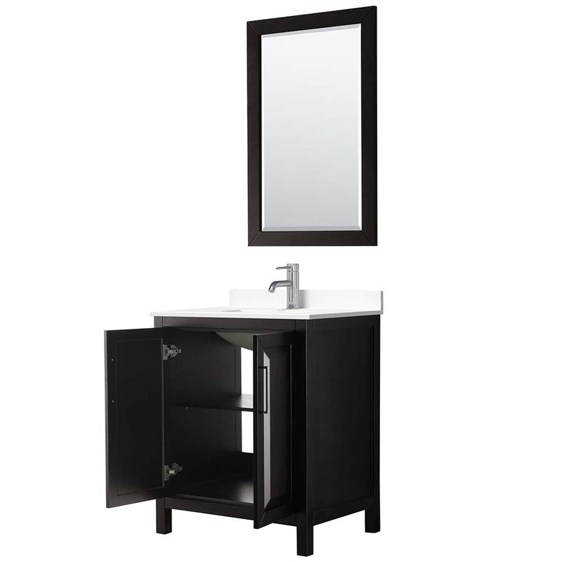 Daria 30 Inch Single Bathroom Vanity in Dark Espresso - 45