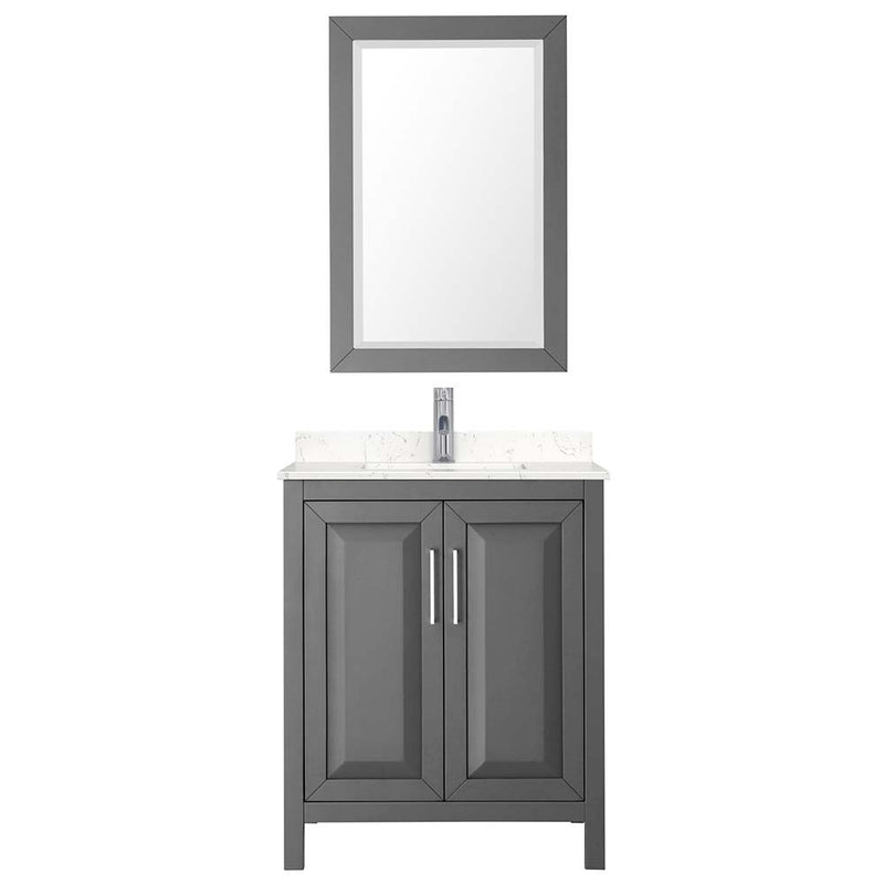 Daria 30 Inch Single Bathroom Vanity in Dark Gray - 14