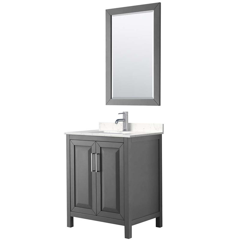 Daria 30 Inch Single Bathroom Vanity in Dark Gray - 12