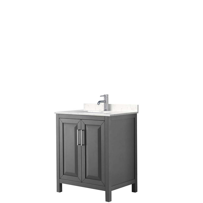 Daria 30 Inch Single Bathroom Vanity in Dark Gray - 8