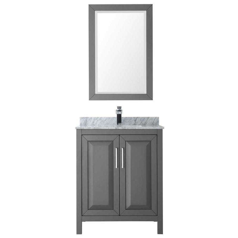 Daria 30 Inch Single Bathroom Vanity in Dark Gray - 29