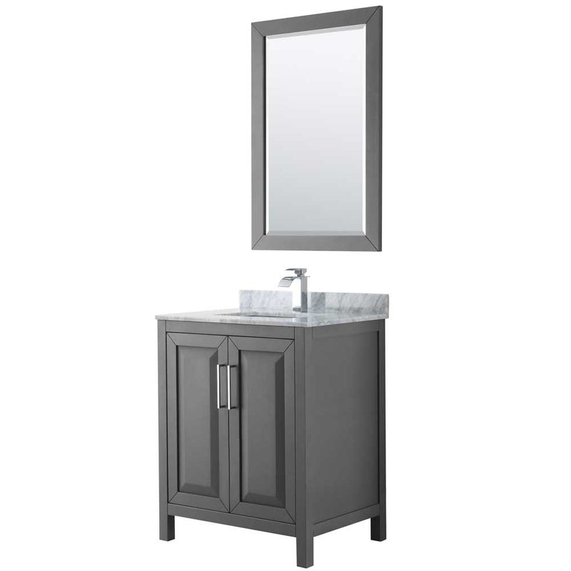 Daria 30 Inch Single Bathroom Vanity in Dark Gray - 27