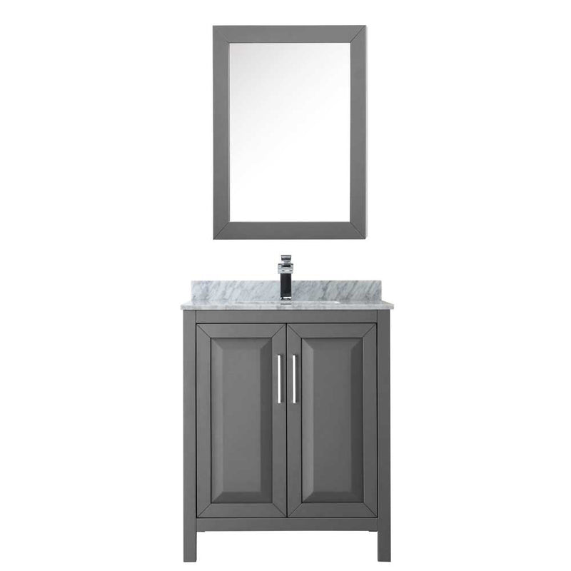 Daria 30 Inch Single Bathroom Vanity in Dark Gray - 34