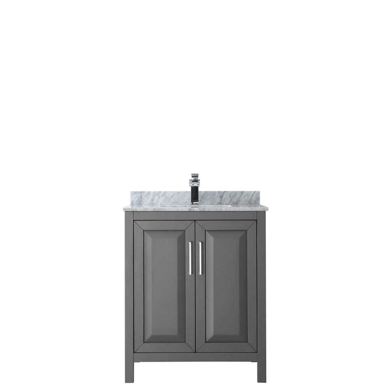 Daria 30 Inch Single Bathroom Vanity in Dark Gray - 25