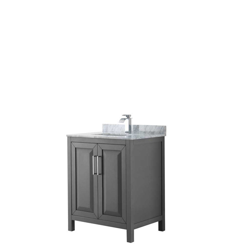 Daria 30 Inch Single Bathroom Vanity in Dark Gray - 23