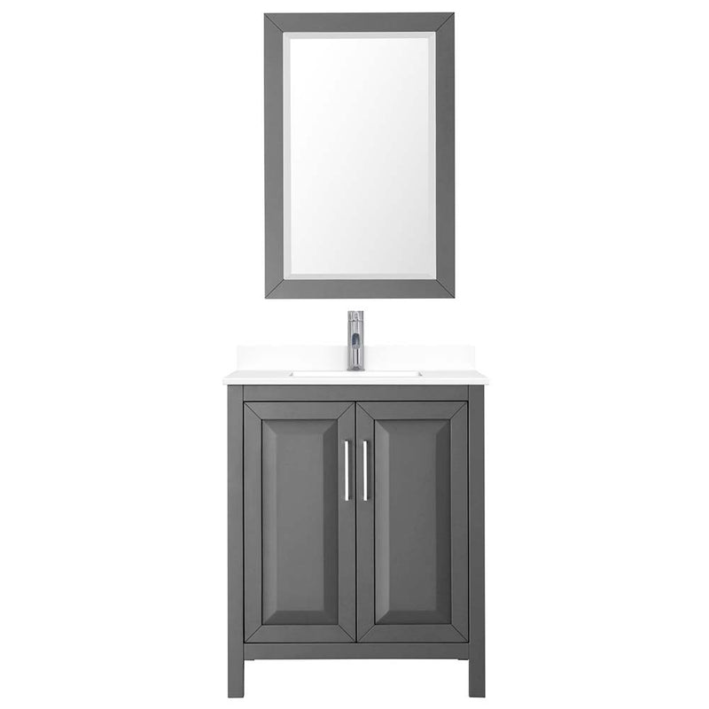 Daria 30 Inch Single Bathroom Vanity in Dark Gray - 46