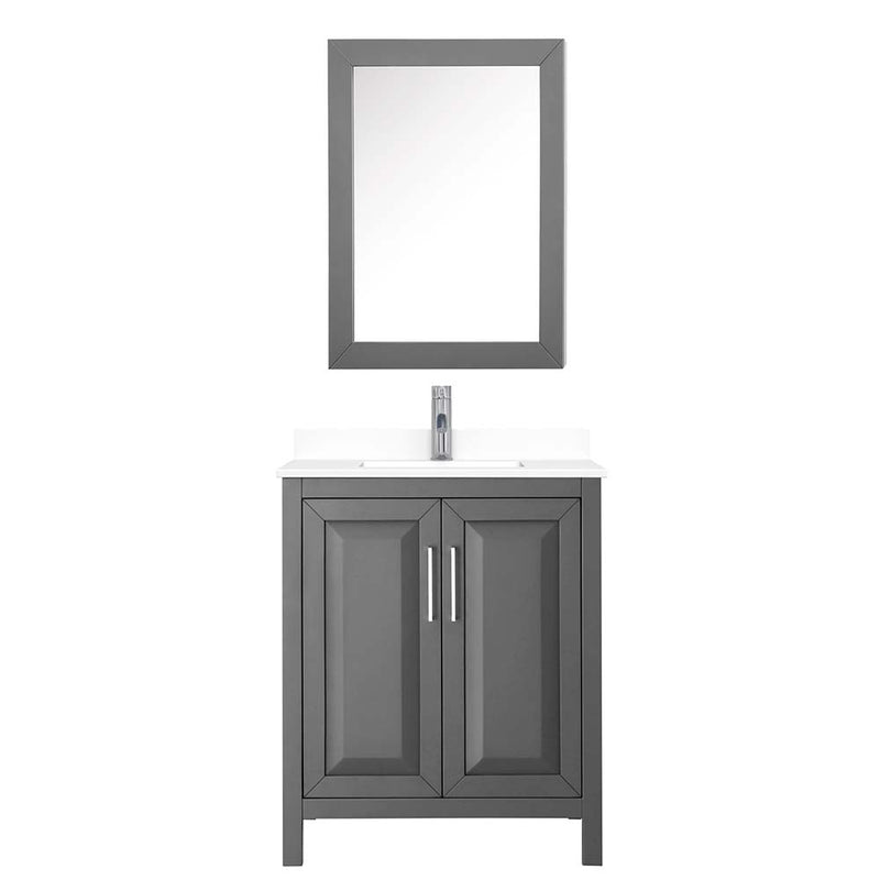 Daria 30 Inch Single Bathroom Vanity in Dark Gray - 51