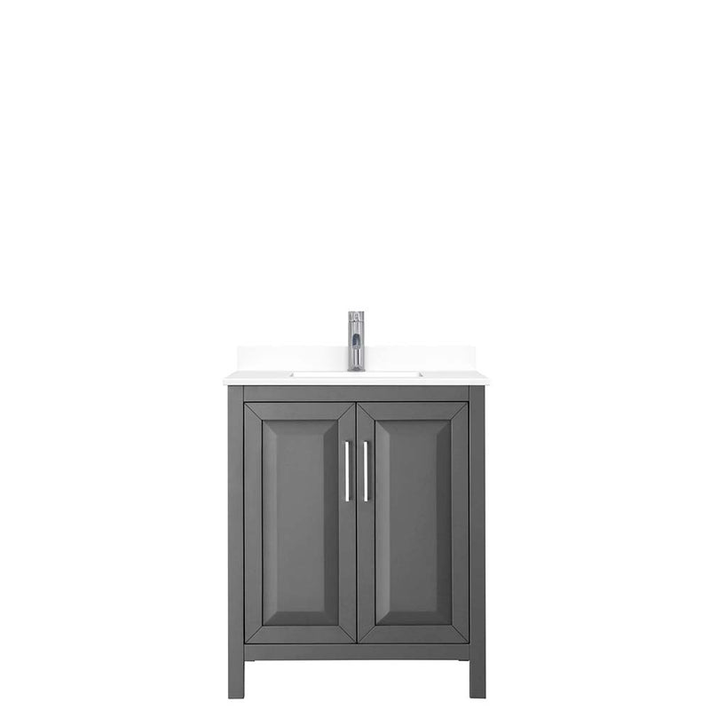Daria 30 Inch Single Bathroom Vanity in Dark Gray - 42