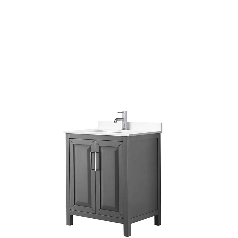 Daria 30 Inch Single Bathroom Vanity in Dark Gray - 40