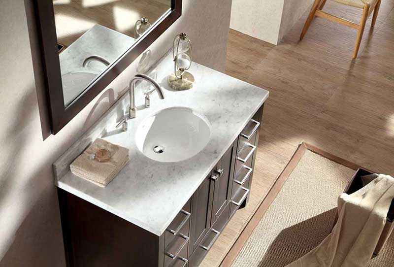 Ariel Cambridge 43" Single Sink Vanity Set in Espresso 4