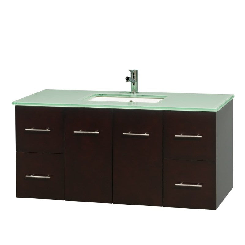 Wyndham Collection Centra 48" Single Bathroom Vanity for Undermount Sinks - Espresso WC-WHE009-48-SGL-VAN-ESP- 7