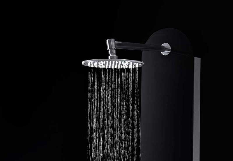 Anzzi LLANO Series 66 in. Full Body Shower Panel System with Heavy Rain Shower and Spray Wand in Black 6