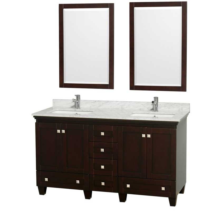 Wyndham Collection Acclaim 60" Double Bathroom Vanity - Espresso WC-CG8000-60-ESP 2