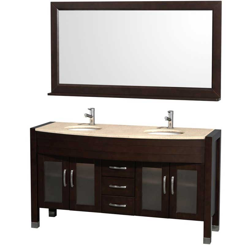 Wyndham Collection Daytona 60" Double Bathroom Vanity with Mirror - Espresso WC-A-W2200-60-ESP 4