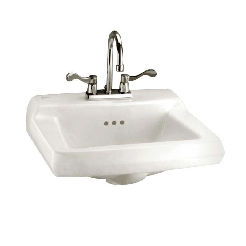 American Standard 0124.131.020 Comrade Wall-Mount Bathroom Sink in White