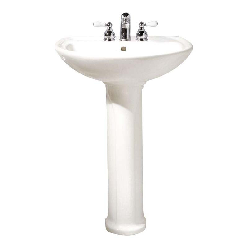 American Standard 0236.411.020 Cadet Pedestal Sink Combo in White