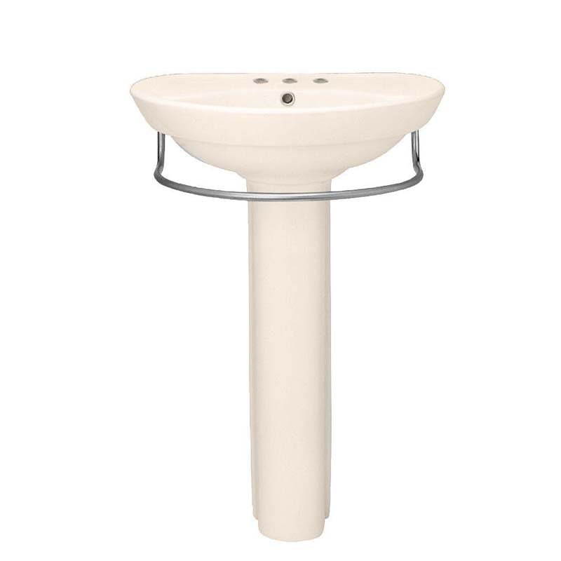 American Standard 0268.400.020 Ravenna Vitreous China Pedestal Bathroom Sink Combo in White