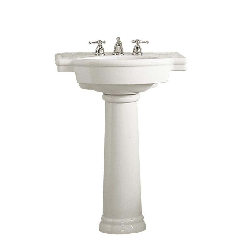 American Standard 0282.800.020 Retrospect Pedestal Sink Combo in White