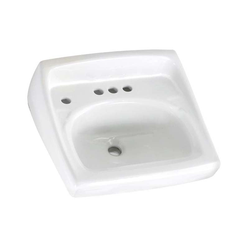 American Standard 0355.056.020 Lucerne Wall-Mount Bathroom Sink in White