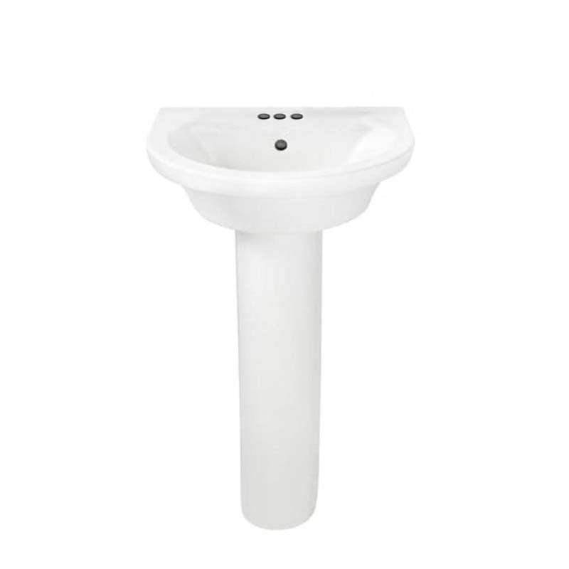 American Standard 0403.400.020 Tropic Petite 4" Center Pedestal Sink in White