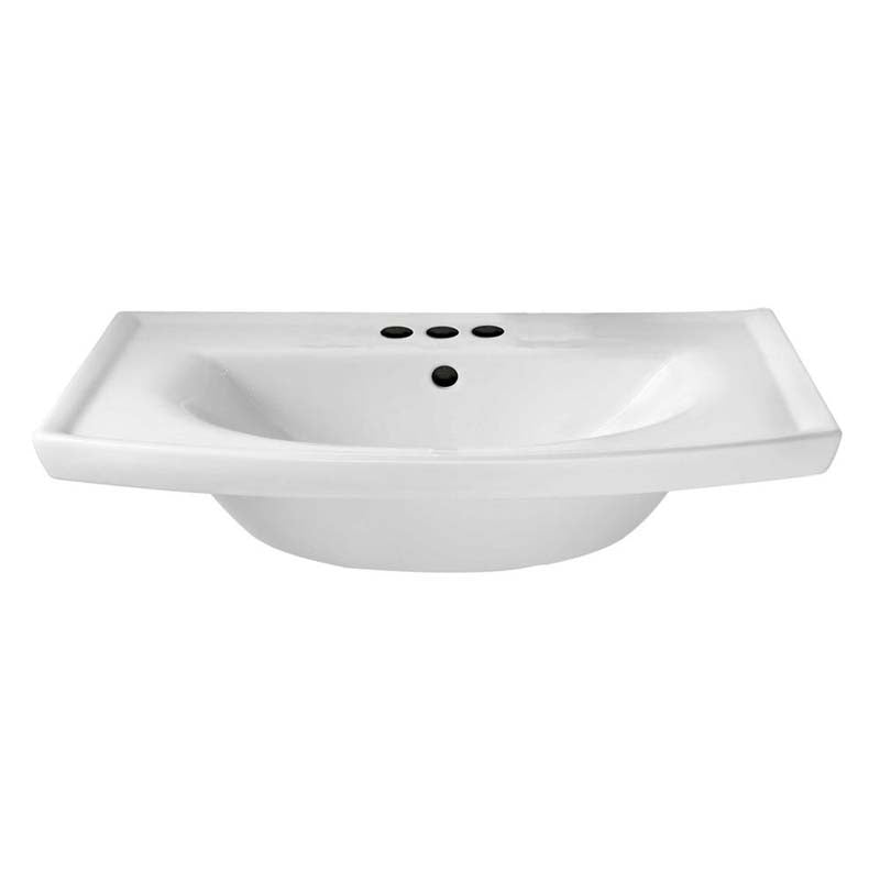 American Standard 0404.004.020 Topic Grande 6" Pedestal Sink Basin in White