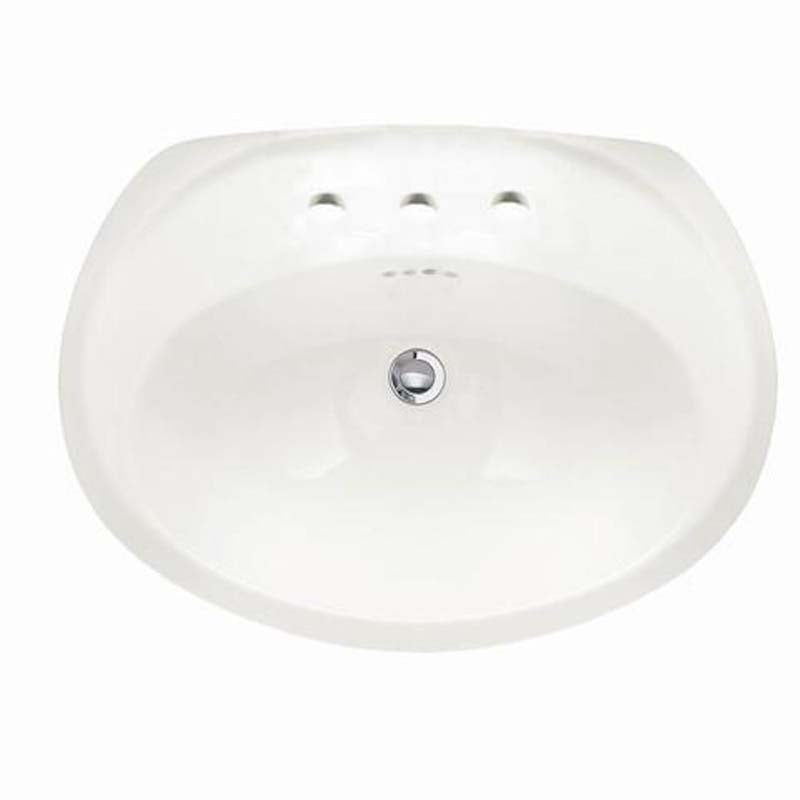 American Standard 0411.039.020 Ellisse Petite Self-Rimming Bathroom Sink in White