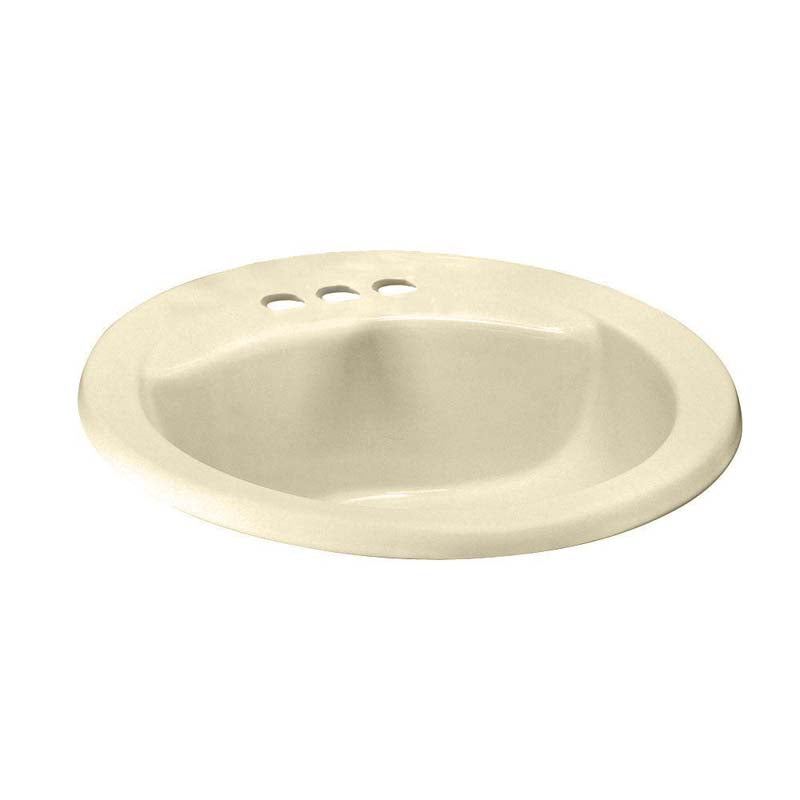 American Standard 0419.444EC.021 Cadet Oval EverClean Self-Rimming Bathroom Sink in Bone