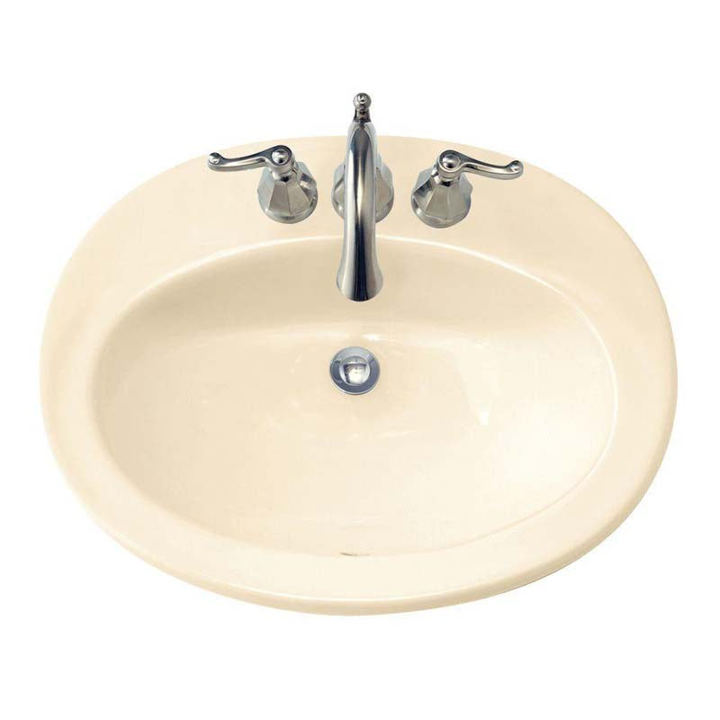 American Standard 0478.403.021 Piazza Self-Rimming Bathroom Sink in Bone