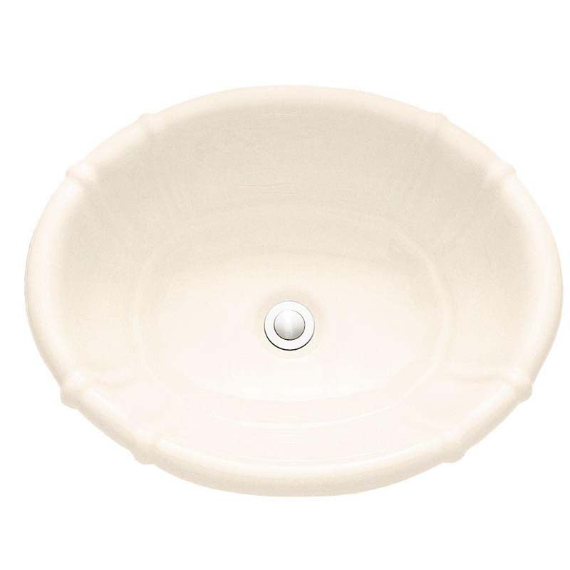 American Standard 0544.000.222 Ceramica Decorativa Self-Rimming Bathroom Sink in Linen