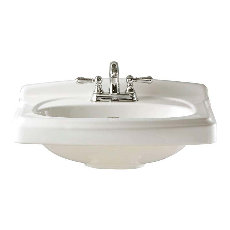 American Standard 0555.104.020 Portsmouth 10" Pedestal Sink Basin in White
