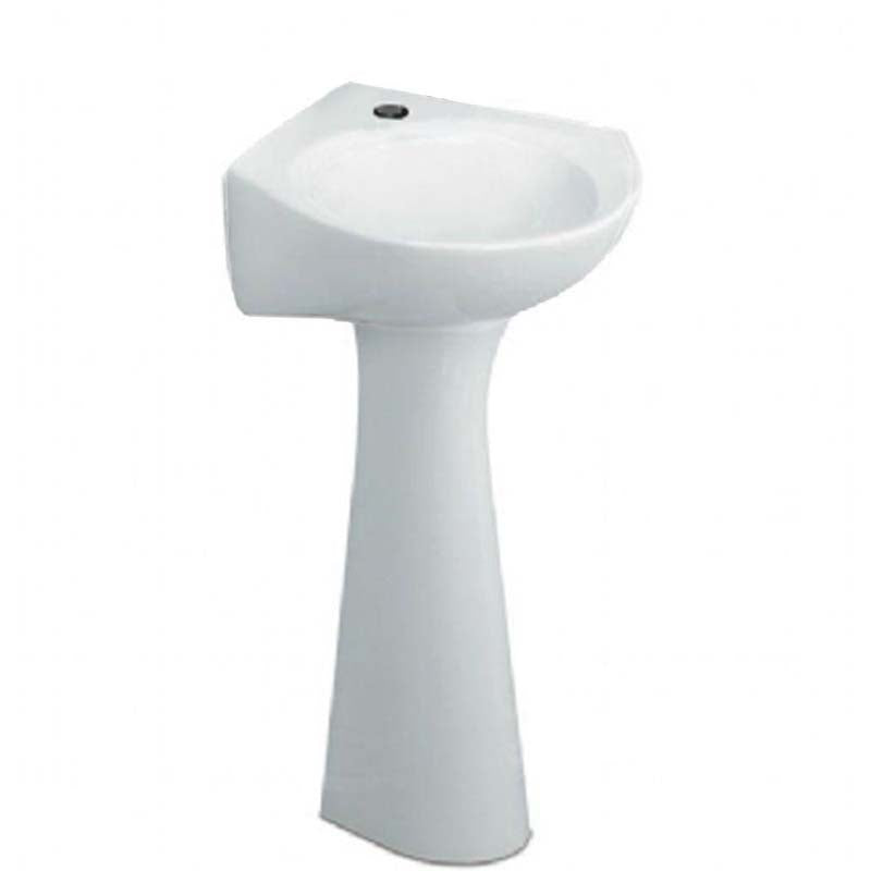 American Standard 0611.100.020 Cornice Vitreous China Pedestal Combo Bathroom Sink in White