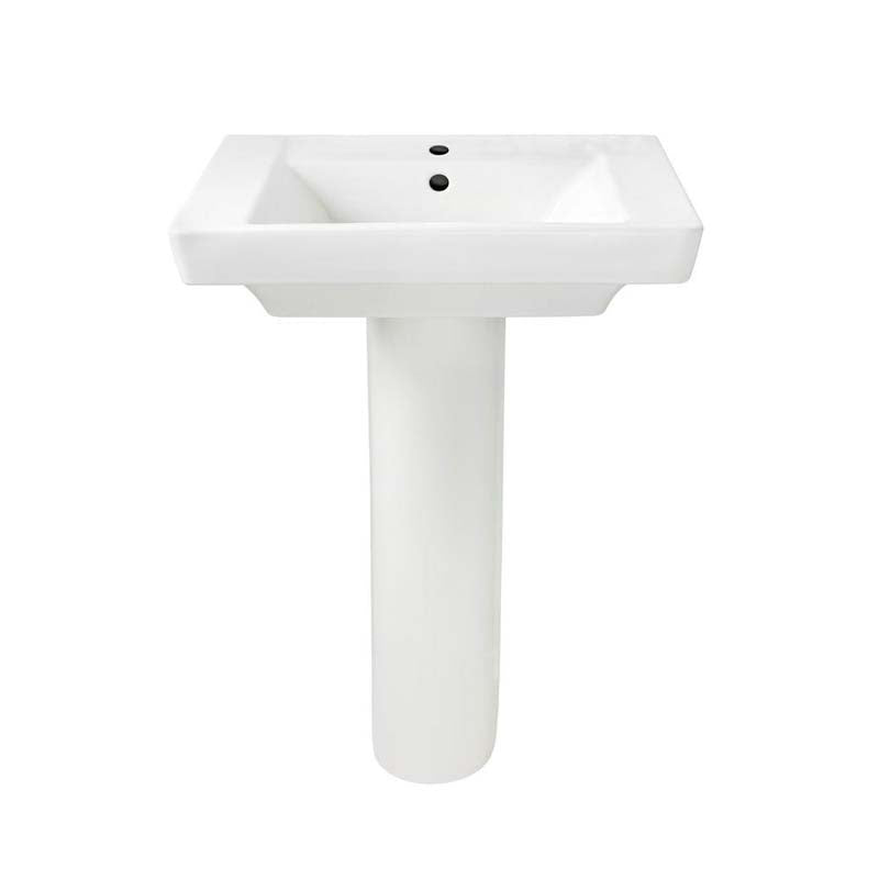 American Standard 0641.100.020 Boulevard Center Hole Only Pedestal in White