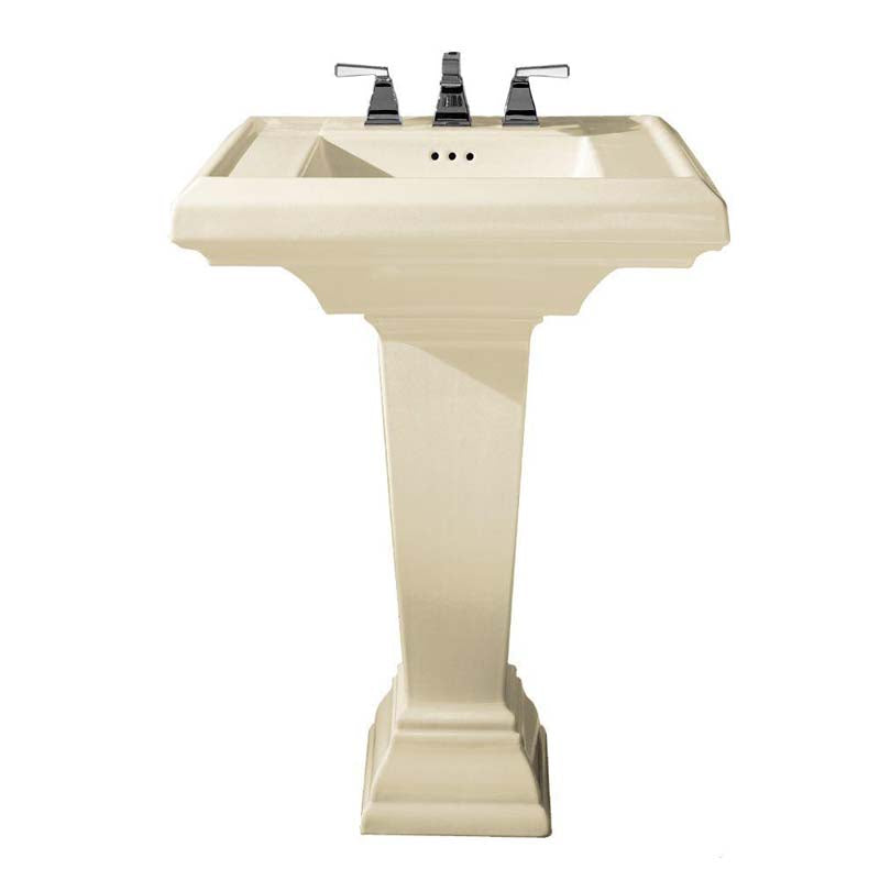 American Standard 0790.800.222 Town Square Pedestal Combo Bathroom Sink with 8" Faucet Centers in Linen
