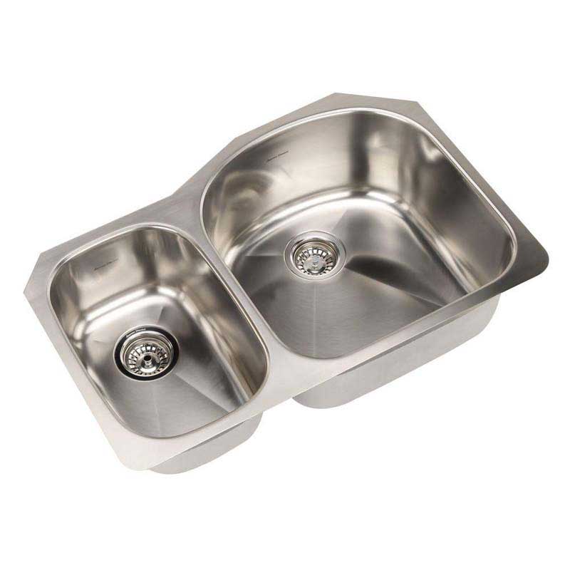 American Standard 14CL.322100.073 Prevoir Undermount Brushed Stainless Steel 31.5" x 20.56" x 9" 0-Hole Double Combo Bowl Kitchen Sink