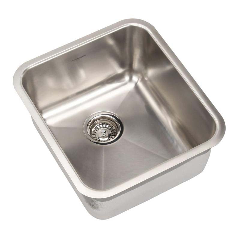 American Standard 14SB.191700.073 Prevoir Undermount Brushed Stainless Steel 16.75" x 18.75" x 9" 0-Hole Single Bowl Kitchen Sink