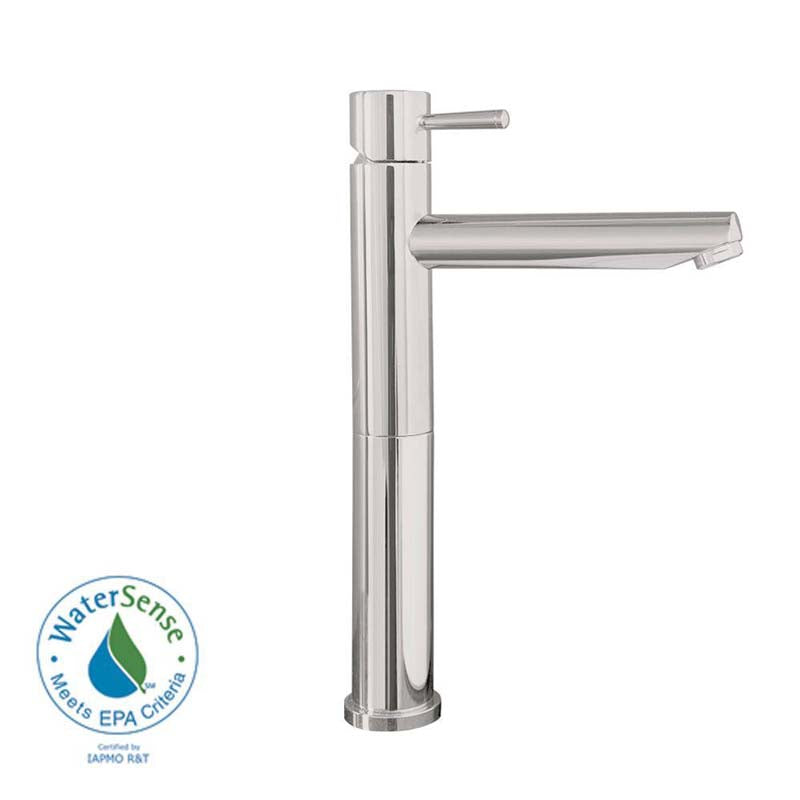 American Standard 2064.152.295 Serin Single Hole 1-Handle Mid-Arc Bathroom Vessel Faucet in Satin Nickel