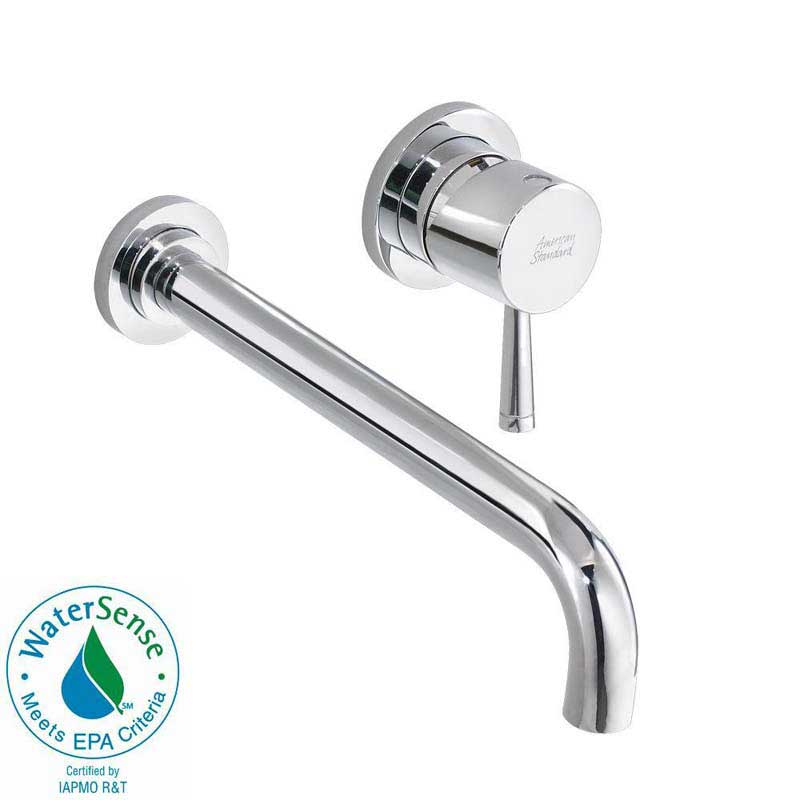 American Standard 2064.461.002 Serin 1-Handle Wall-Mount Low-Arc Bathroom Faucet in Polished Chrome
