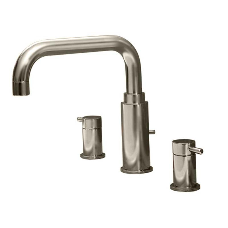 American Standard 2064.900.295 Serin 2-Handle Deck-Mount Roman Tub Faucet Less Personal Shower in Satin Nickel