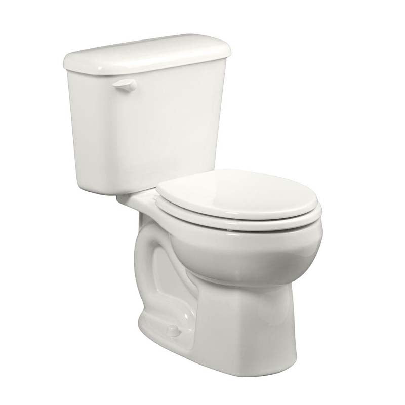 American Standard 221DB004.020 Colony 2-piece 1.6 GPF Round Toilet for 10" Rough in White