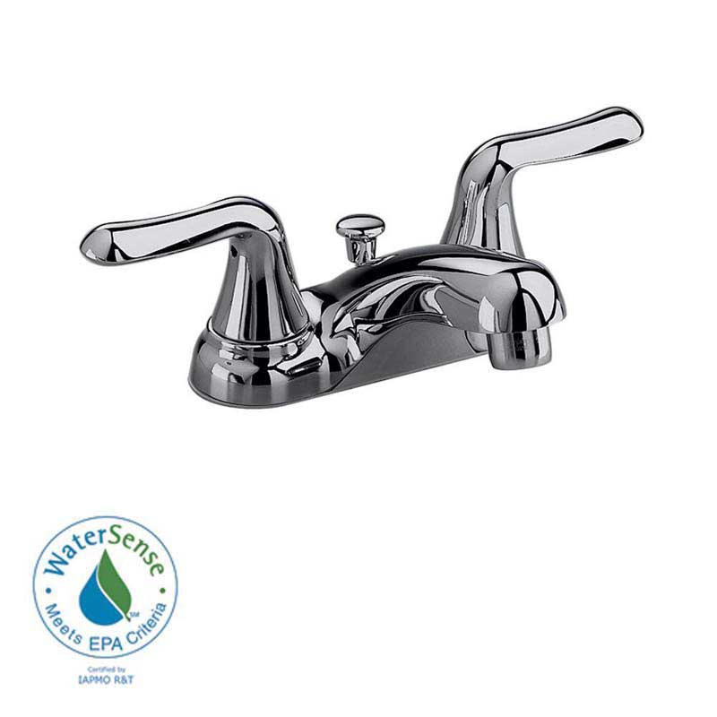American Standard 2275.500.002 Colony Soft 4" 2-Handle Low-Arc Bathroom Faucet in Polished Chrome with Pop-up Drain