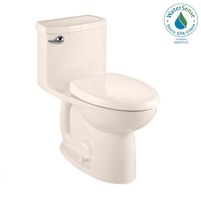 American Standard 2403.128.222 Compact Cadet 3 FloWise 1-Piece 1.28 GPF Elongated Toilet in Linen