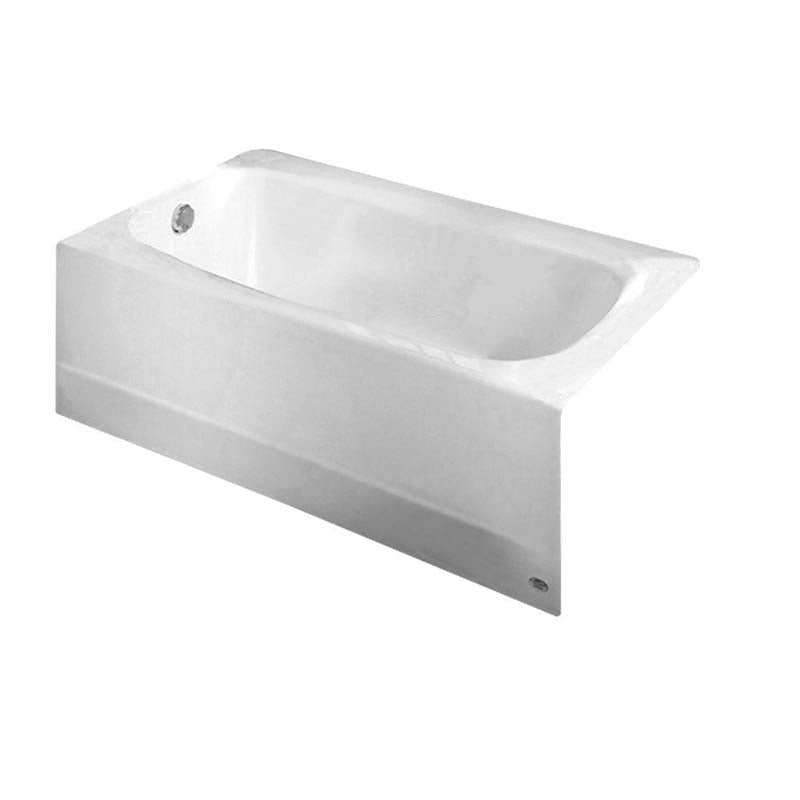 American Standard 2460.102.020 Cambridge 5 ft. Left-Hand Drain Bathtub with Grab Bar Drillings in White