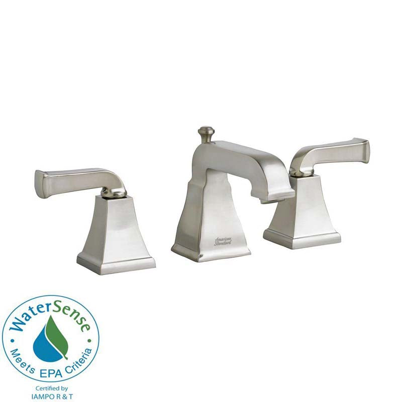 American Standard 2555.821.295 Town Square Widespread 2-Handle Low-Arc Bathroom Faucet in Satin Nickel