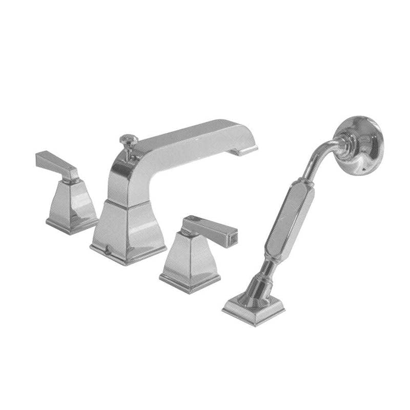American Standard 2555.901.295 Town Square 2-Handle Deck-Mount Roman Tub Faucet with Hand Shower in Satin Nickel