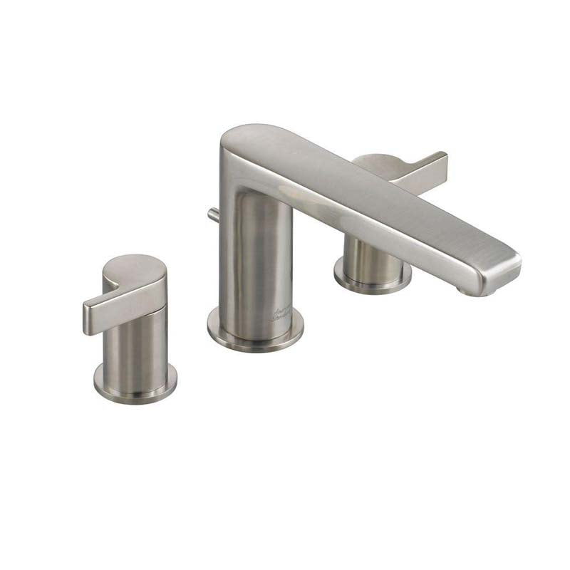 American Standard 2590.900.295 Studio 2-Handle Deck-Mount Roman Tub Faucet Less Personal Shower in Satin Nickel