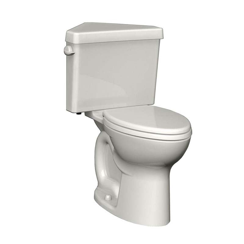 American Standard 270BD001.020 Cadet 3 Powerwash Triangle Right Height 2-Piece 1.6 GPF Round Toilet in White